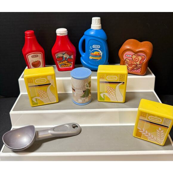 Little Tikes replacement Fun Play Food Cereal Corn boxes can ketchup detergent - Picture 1 of 5